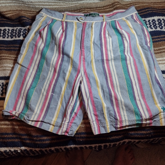 * VINTAGE * Knights of the Round Table Khaki Shorts - Retro 90's  sz 34 - Picture 3 of 5